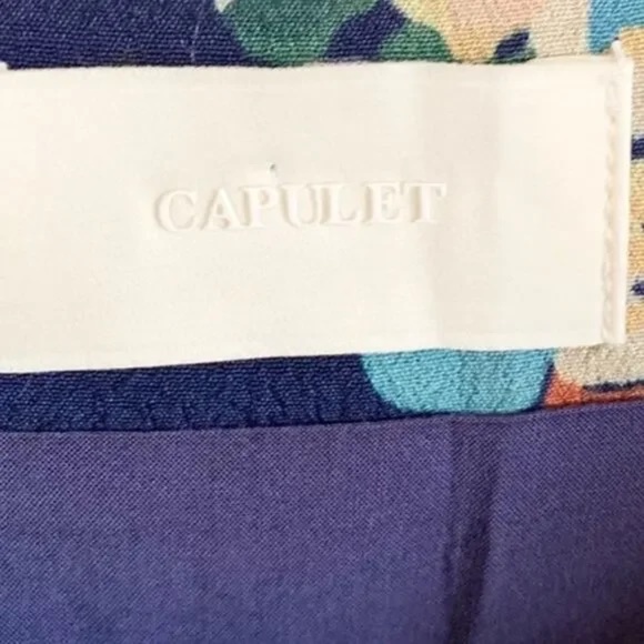 Capulet Mae Floral Button Front Midi Dress XS Blue NWT - Picture 5 of 8